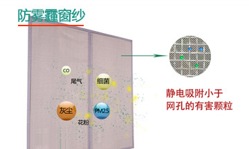 防雾霾窗纱